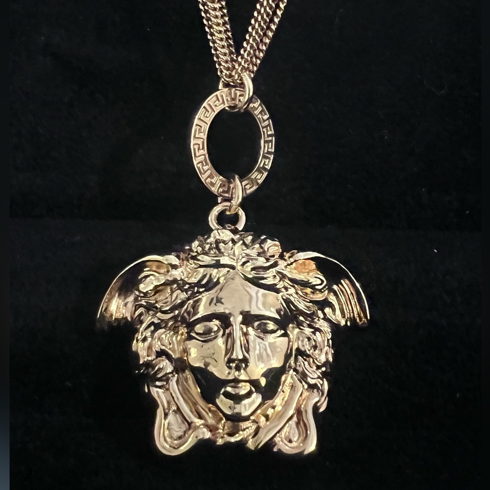 NWT Versace La Medusa Multi Chain Necklace